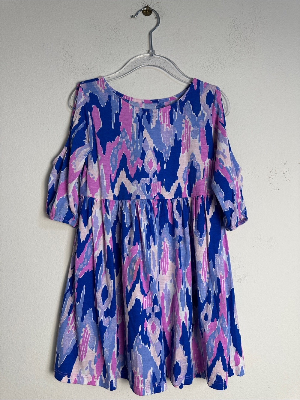 Lilly Pulitzer girl dress size S (4-5) Cold-Shoulder Swing Dress